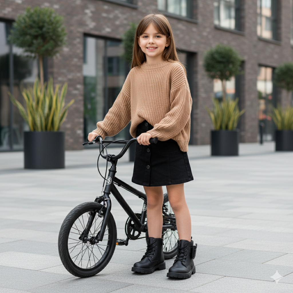 Girls'  boots: snug lace-up fit, lugged sole