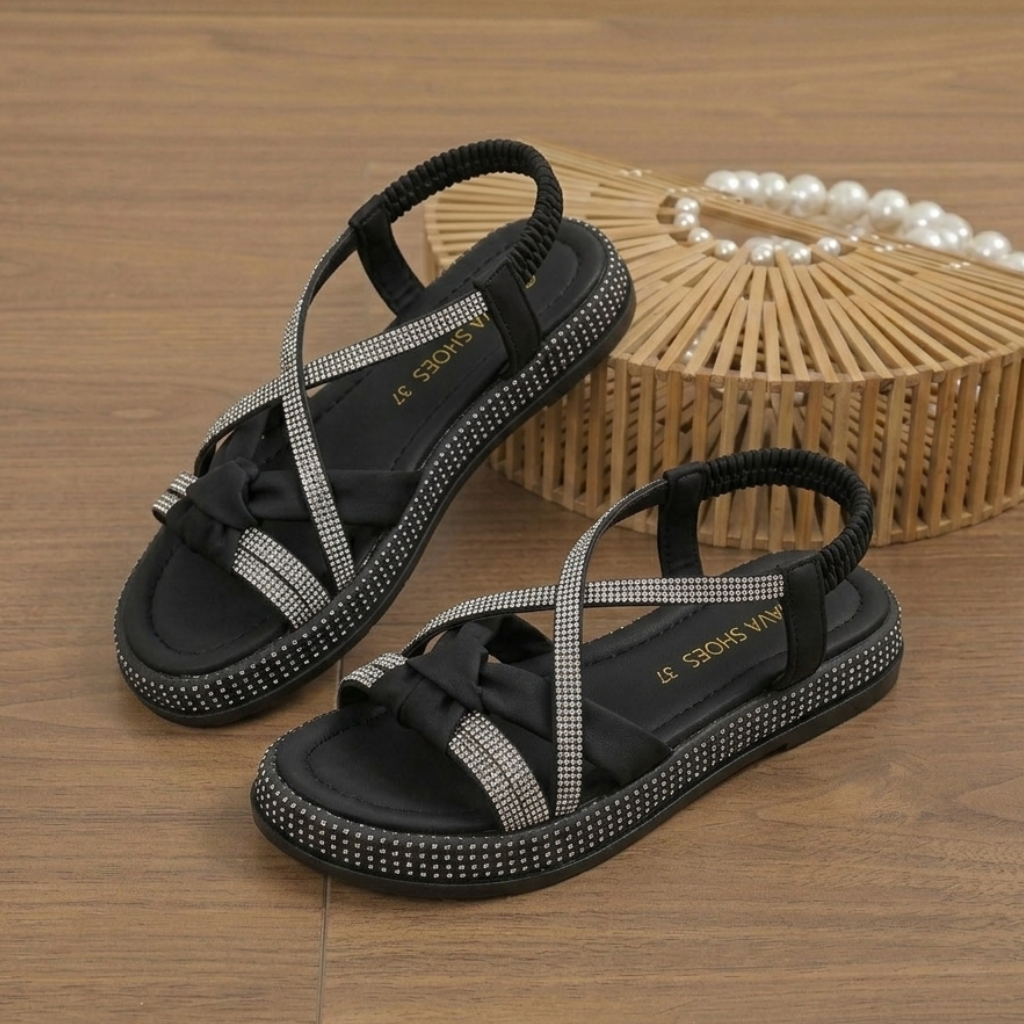 Sandales filles élégantes à lanières croisées