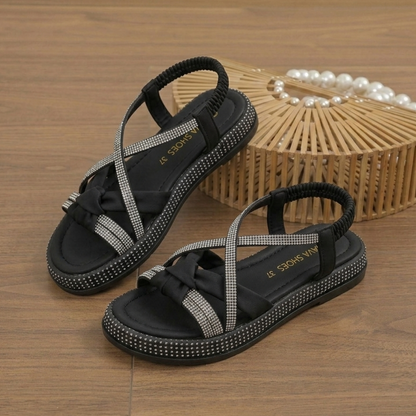 Sandales filles élégantes à lanières croisées