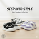 Baskets épaisses pour enfants – Chaussures à plateforme légères avec fermeture velcro et lacets