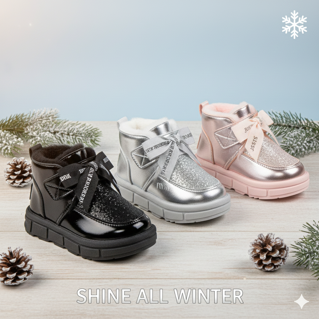 ✨ Girls Winter Boots – Warm, Stylish &amp; Sparkly ✨