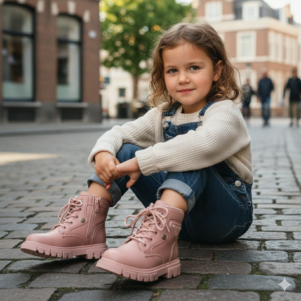 Girls' Stylish Winter Boots with Trendy Design