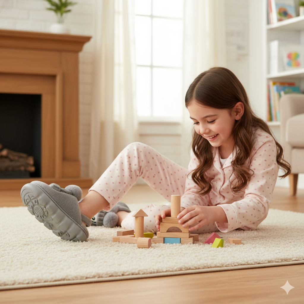"Chaussons d'hiver chauds à motifs de dessins animés pour enfants - Confort et plaisir à chaque pas !"
