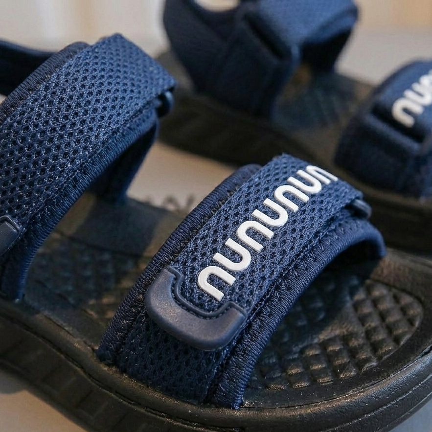 Kids Lightweight Sport Sandals – Adjustable Hook & Loop Summer Shoes