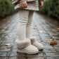 Girls Faux Fur Winter Boots – Warm, Soft & Anti-Slip Cozy Shoes