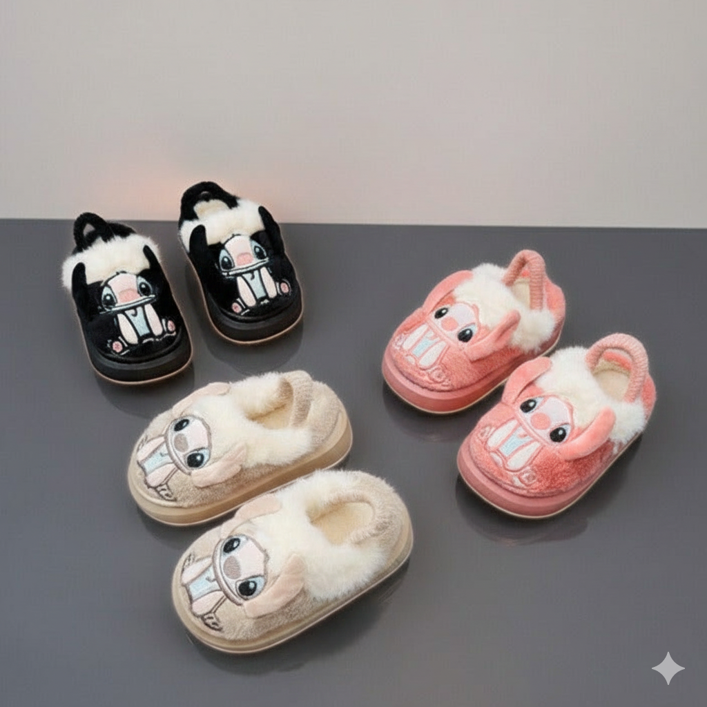 "Cozy Kids’ Animal Plush Slippers – Soft, Warm & Adorably Fun"