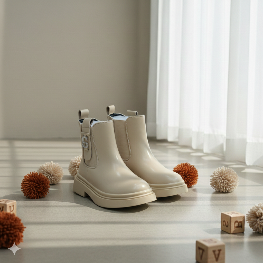 Bottines Chelsea épaisses pour filles : Matinées plus rapides, empiècements élastiques