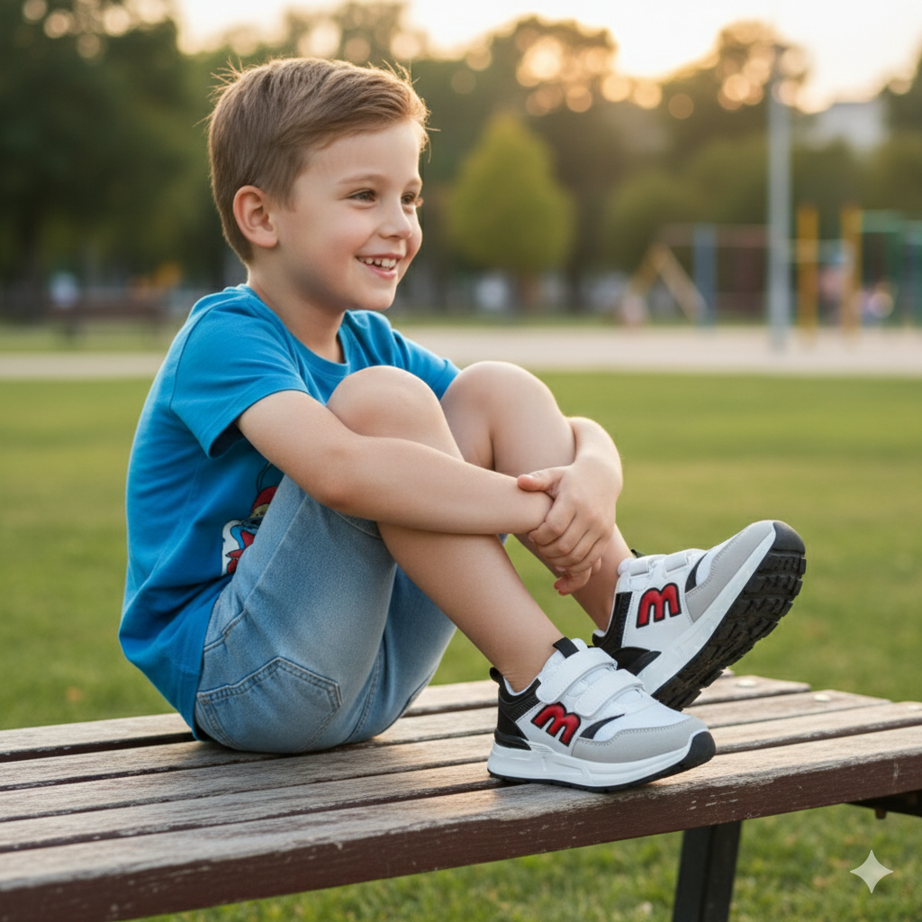 Kids Lightweight Casual Sneakers – Comfortable Everyday Sports Shoes