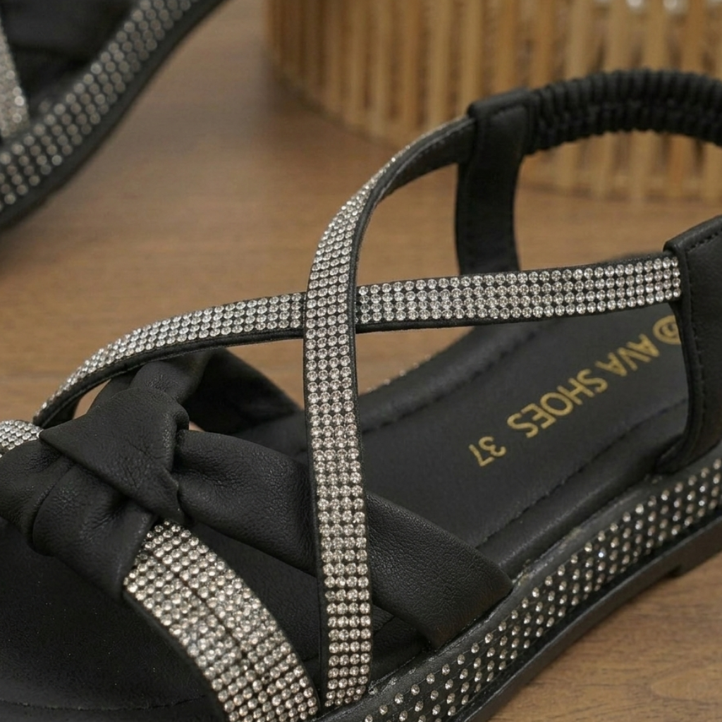 Sandales filles élégantes à lanières croisées