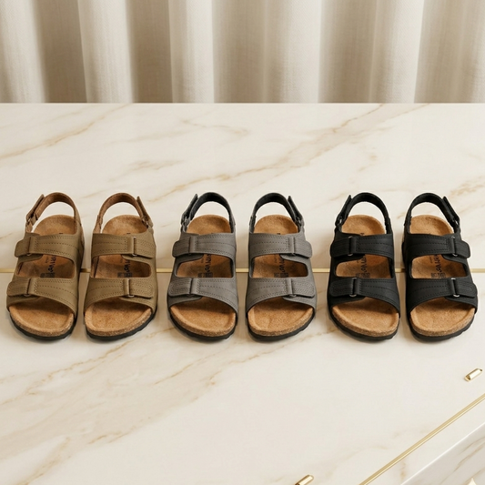 Kids Classic Velcro Strap Sandals with Back Support