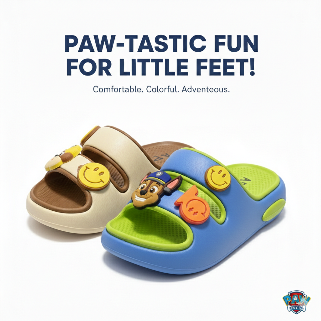 Kids Cartoon Slide Sandals – Soft, Lightweight & Non-Slip Summer Slippers