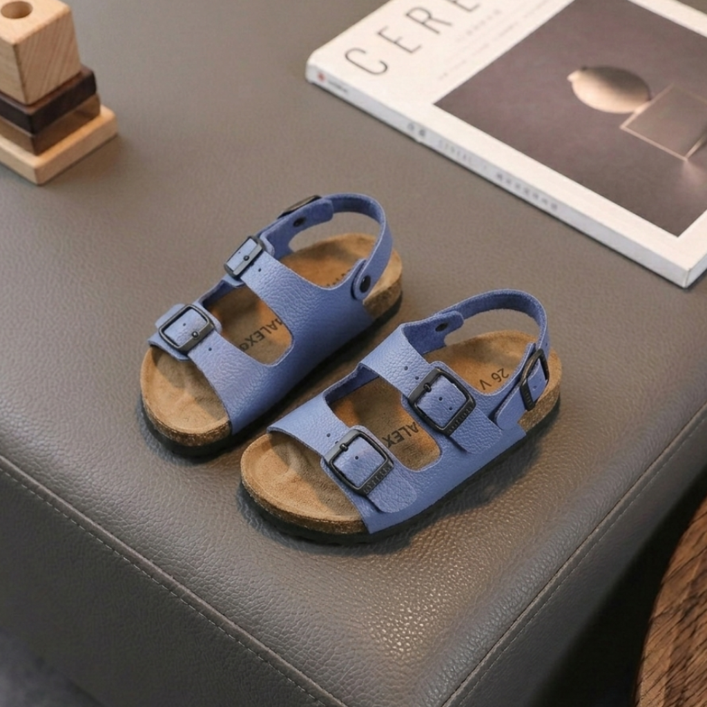 Kids Double-Buckle Comfort Sandals – Adjustable Summer Shoes