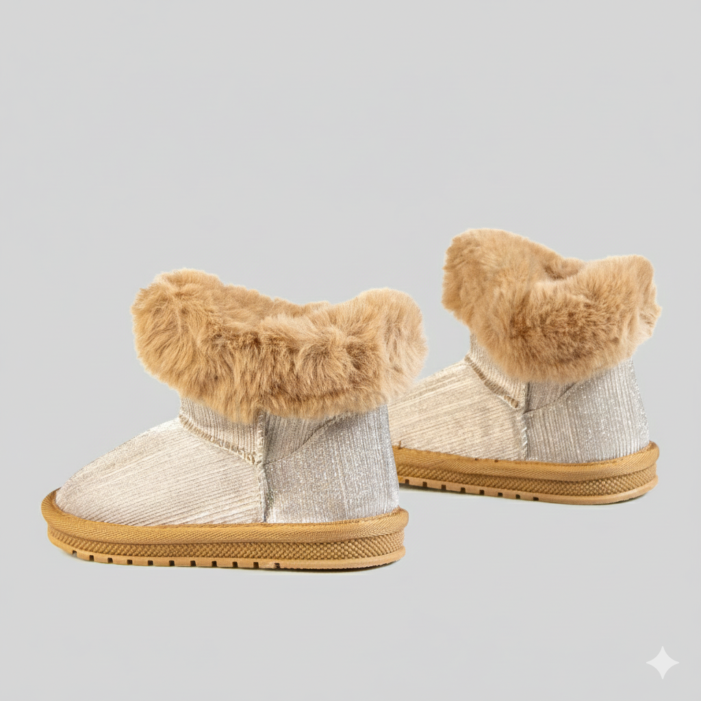 Girls Winter Fur Boots | Warm & Stylish Snow  & Rain Boots for Kids