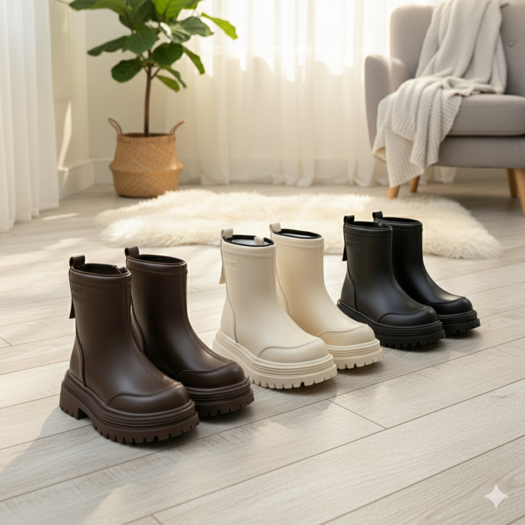 Bottines Chunky Luxe – Une touche moderne à chaque pas 