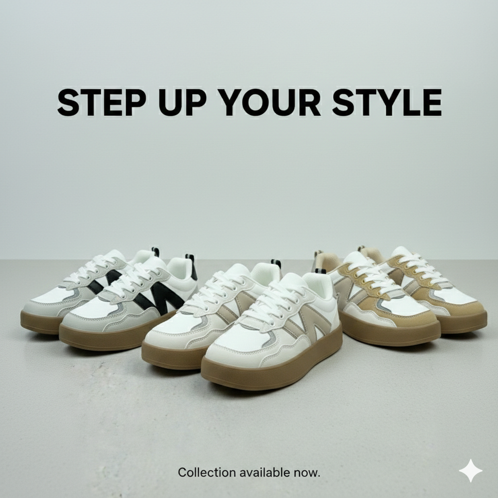 Kids Classic Low-Top Sneakers – Lace-Up & Velcro Strap | Durable Everyday Shoes