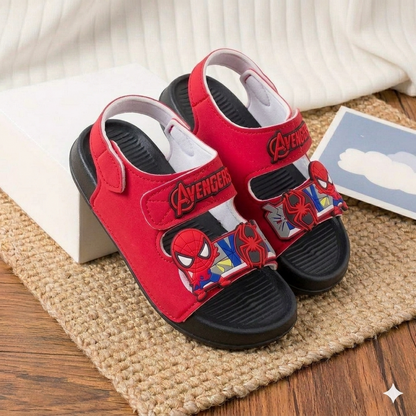 Kids Avengers Summer Sandals – Lightweight Comfort with Spider Design