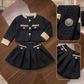 Ensemble veste et jupe élégantes  pour filles – Tenue de soirée classique