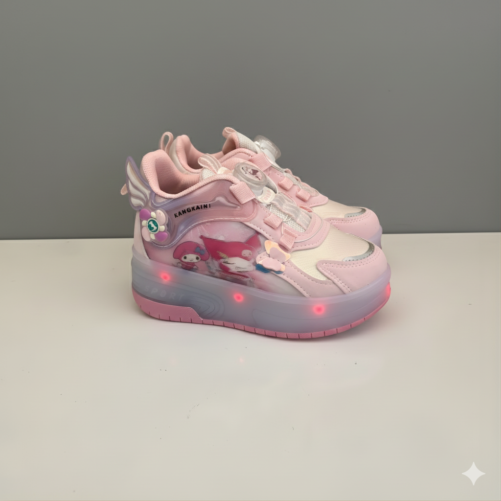 « Baskets à roulettes DreamGlow – Magie lumineuse pour les petites filles »