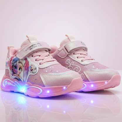✨ Sparkle Princess LED Sneakers for Kids – Light-Up Glitter Shoes ✨