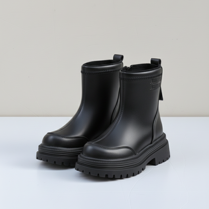 "Chunky Luxe Ankle Boots – Modern Edge in Every Step"