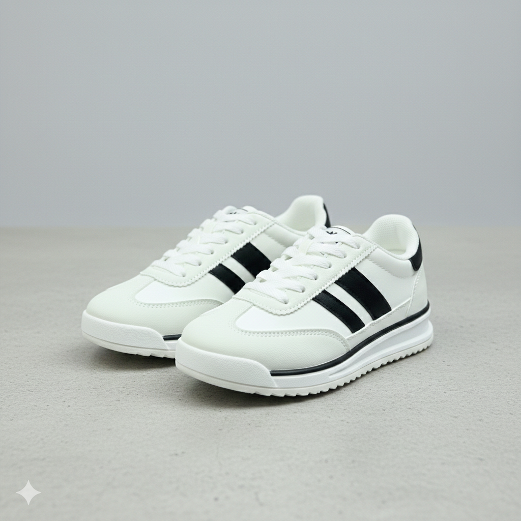 Baskets unisexes à rayures classiques – Chaussures décontractées et confortables pour tous les jours