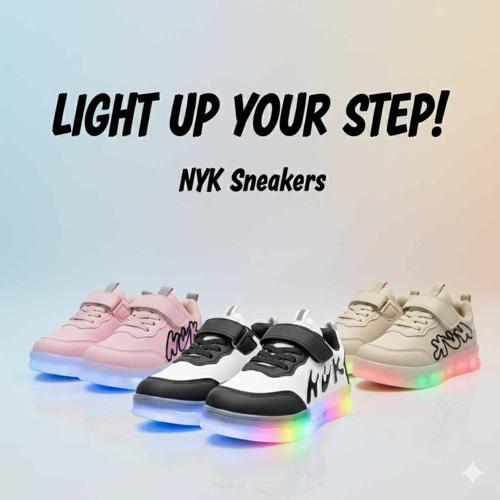 Baskets lumineuses pour enfants – Chaussures confortables à semelle LED
