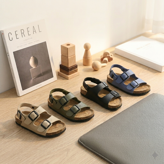 Sandales confort à double boucle pour enfants – Chaussures d'été réglables