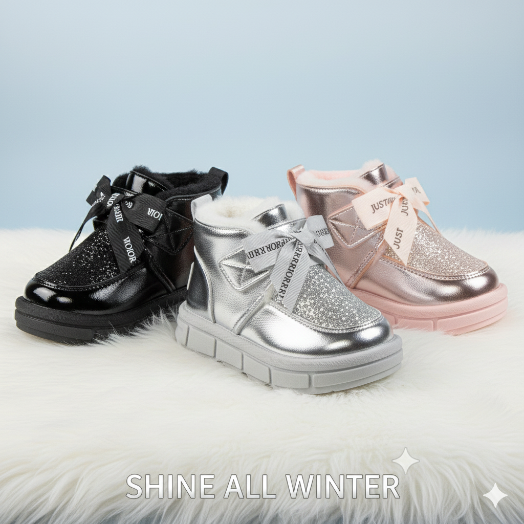 ✨ Girls Winter Boots – Warm, Stylish &amp; Sparkly ✨