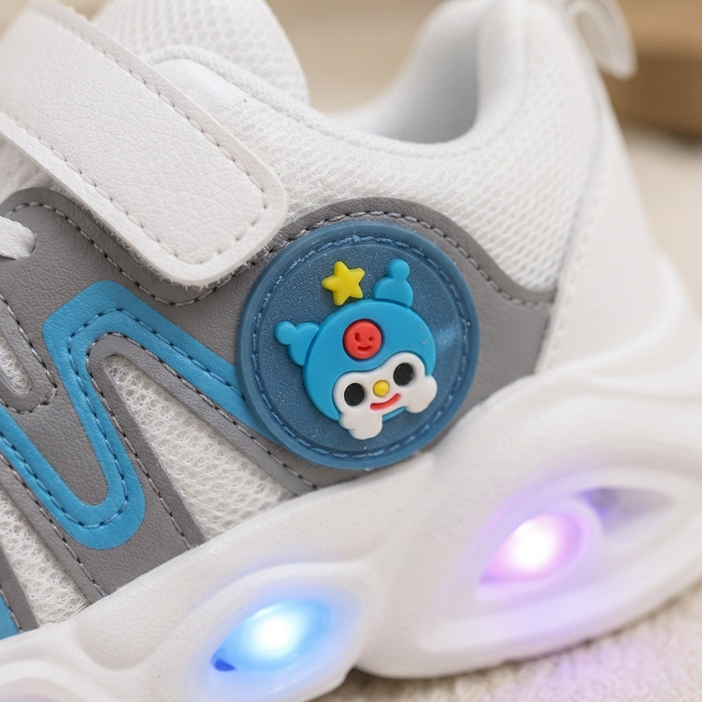 Kids’ LED Light-Up Sneakers with Adjustable Strap