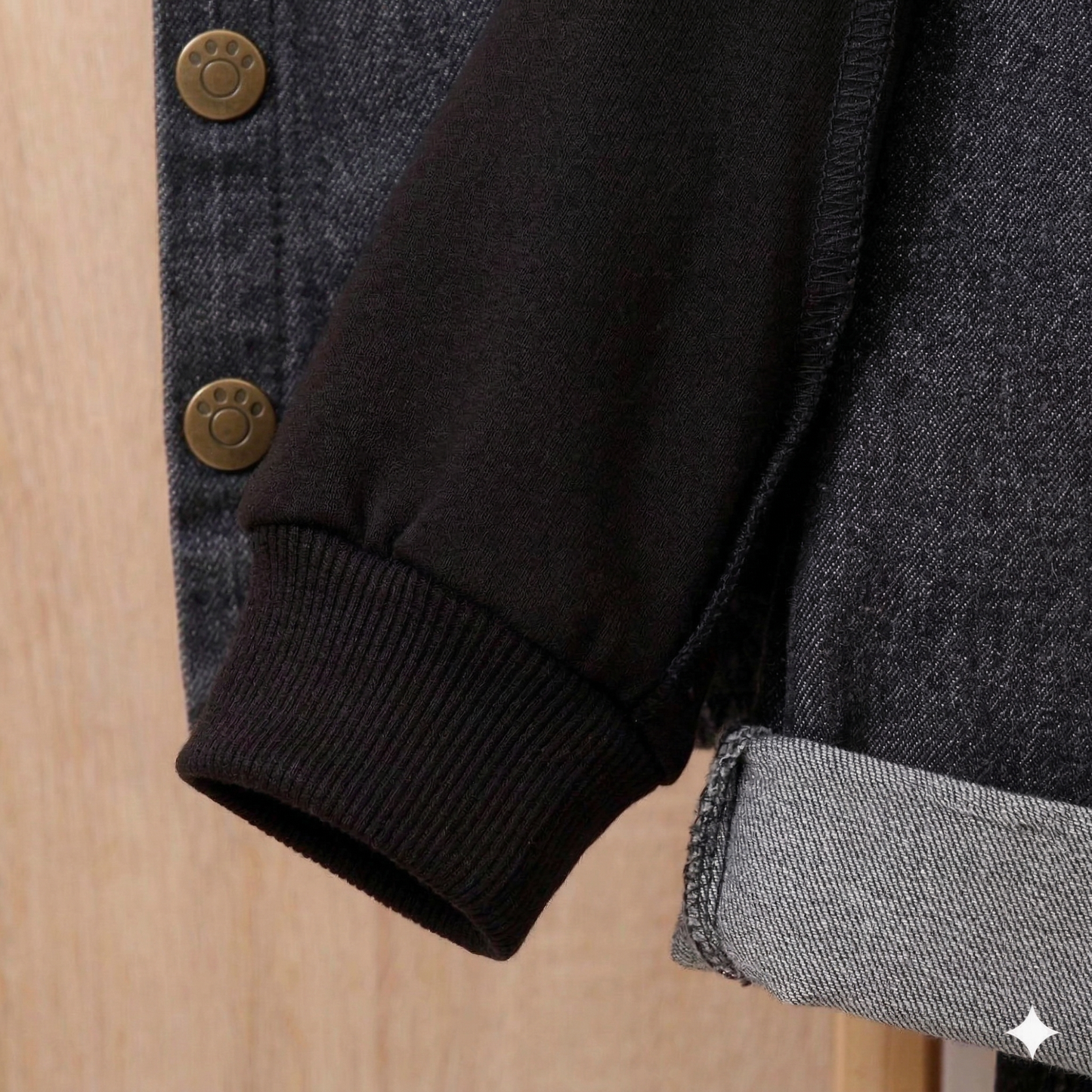Ensemble sweat à capuche en jean ours mignon pour garçons – Tenue 3 pièces décontractée et confortable