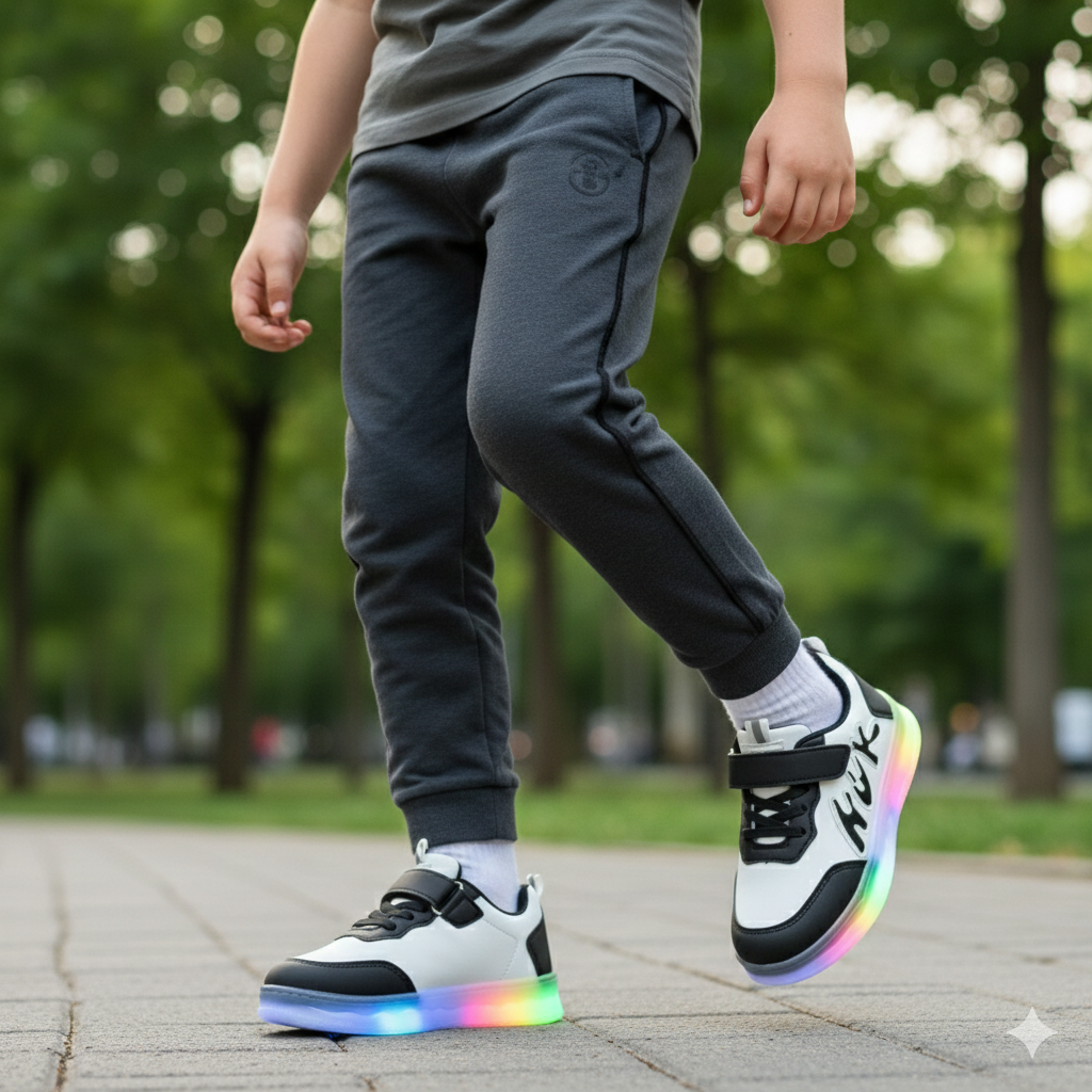 Baskets lumineuses pour enfants – Chaussures confortables à semelle LED