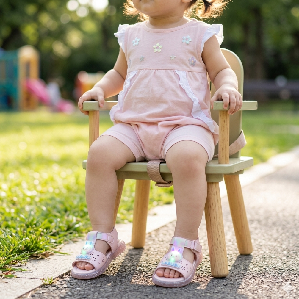 🌸 Cute Bunny Girls Sandals – Soft & Stylish Summer Comfort 🐰