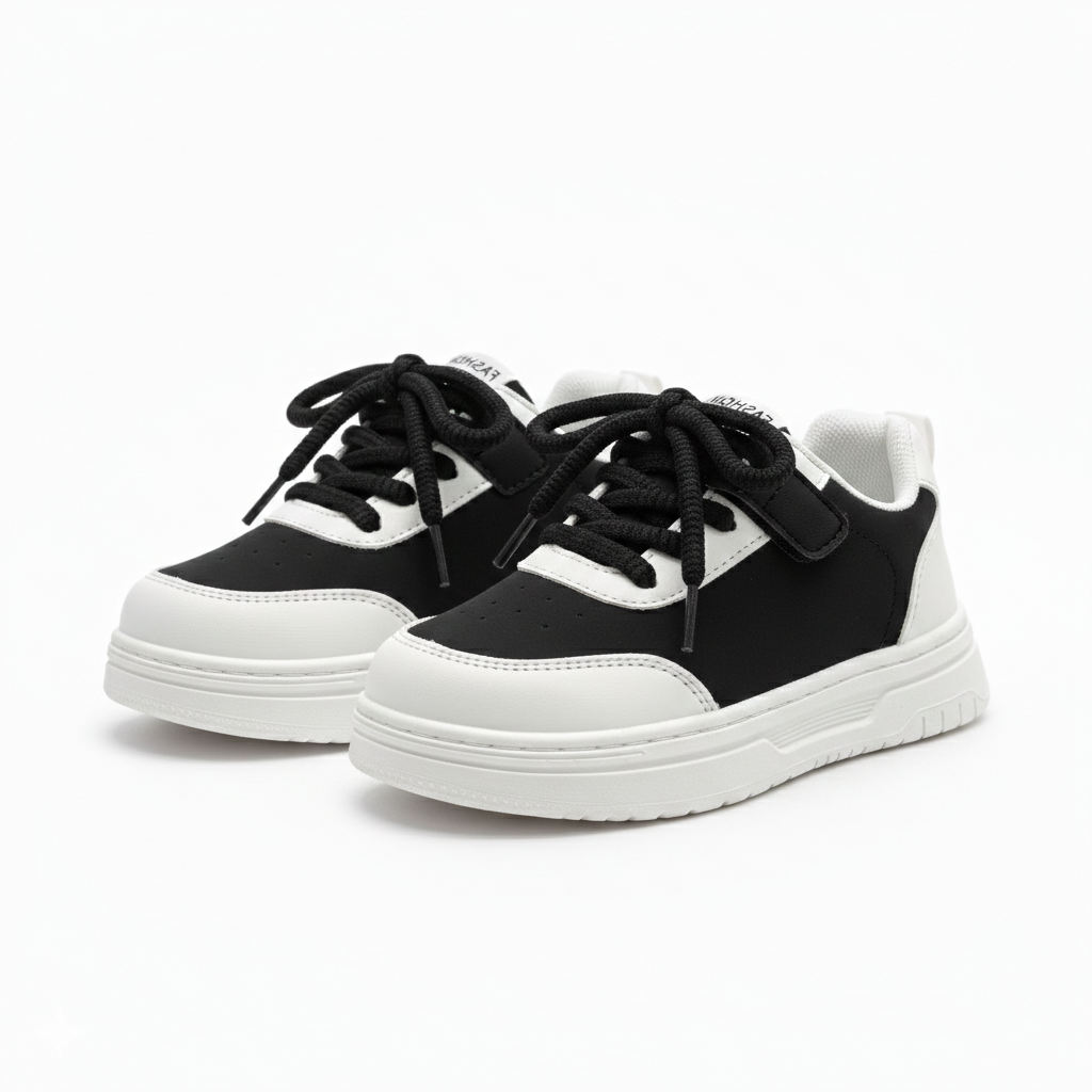 Kids Chunky Sneakers – Lightweight Platform Shoes with Velcro & Laces