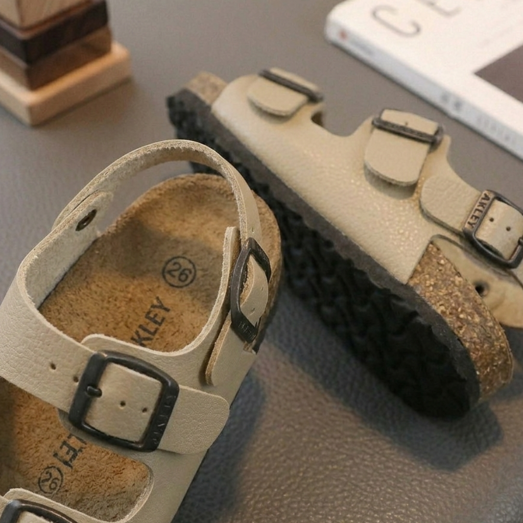 Kids Double-Buckle Comfort Sandals – Adjustable Summer Shoes