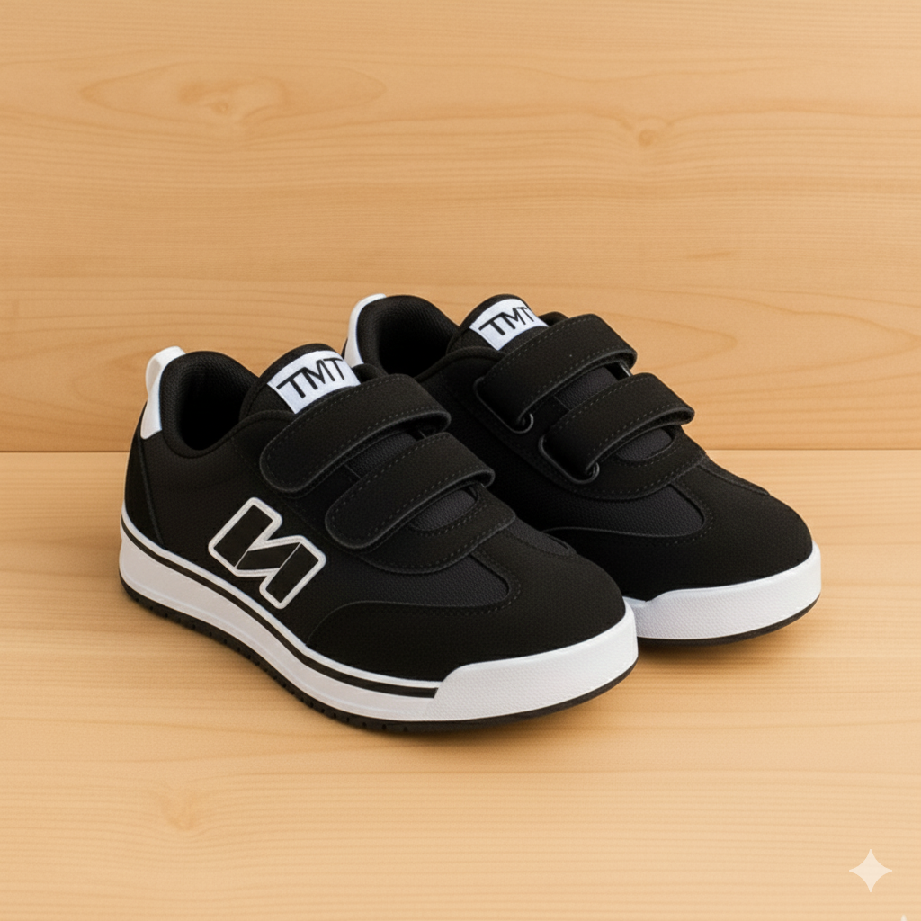 Baskets décontractées à scratch pour enfants – Chaussures légères, confortables et élégantes au quotidien (pointures 25-35)