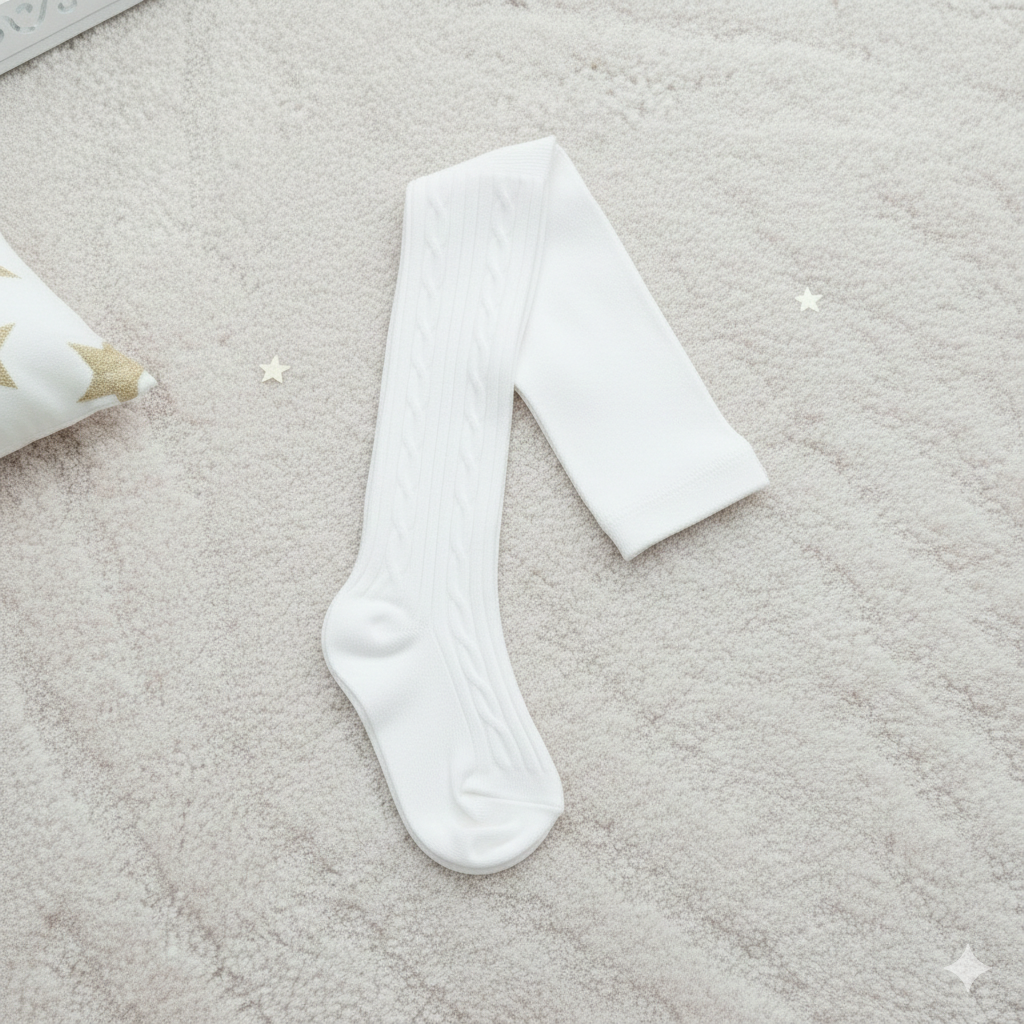 Collants en coton côtelé pour filles – Doux, extensibles et confortables au quotidien