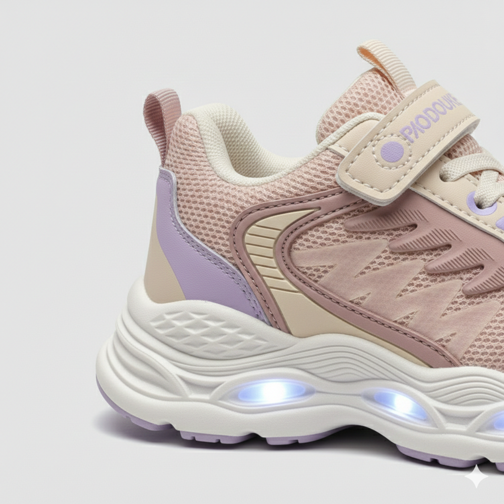Kids LED Light-Up Sport Sneakers – Breathable & Comfortable Running Shoes