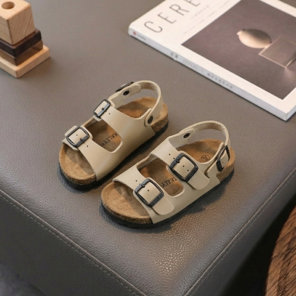 Kids Double-Buckle Comfort Sandals – Adjustable Summer Shoes