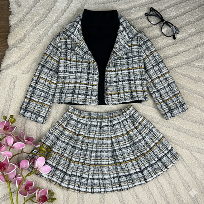 Ensemble 3 pièces à carreaux classiques