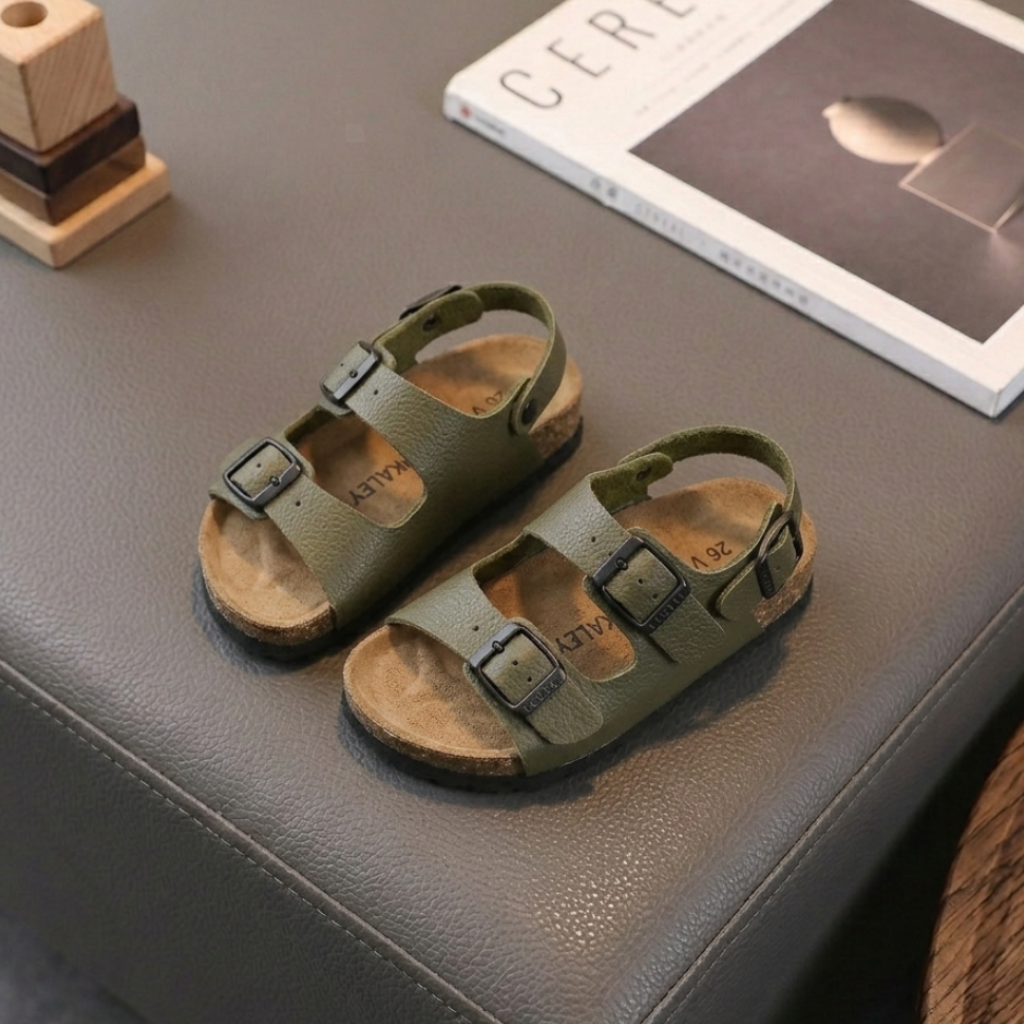 Kids Double-Buckle Comfort Sandals – Adjustable Summer Shoes