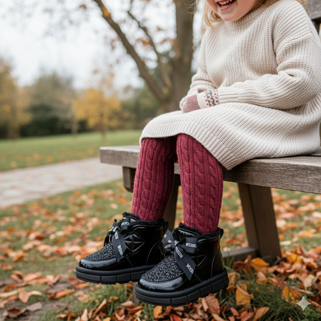 ✨ Girls Winter Boots – Warm, Stylish &amp; Sparkly ✨