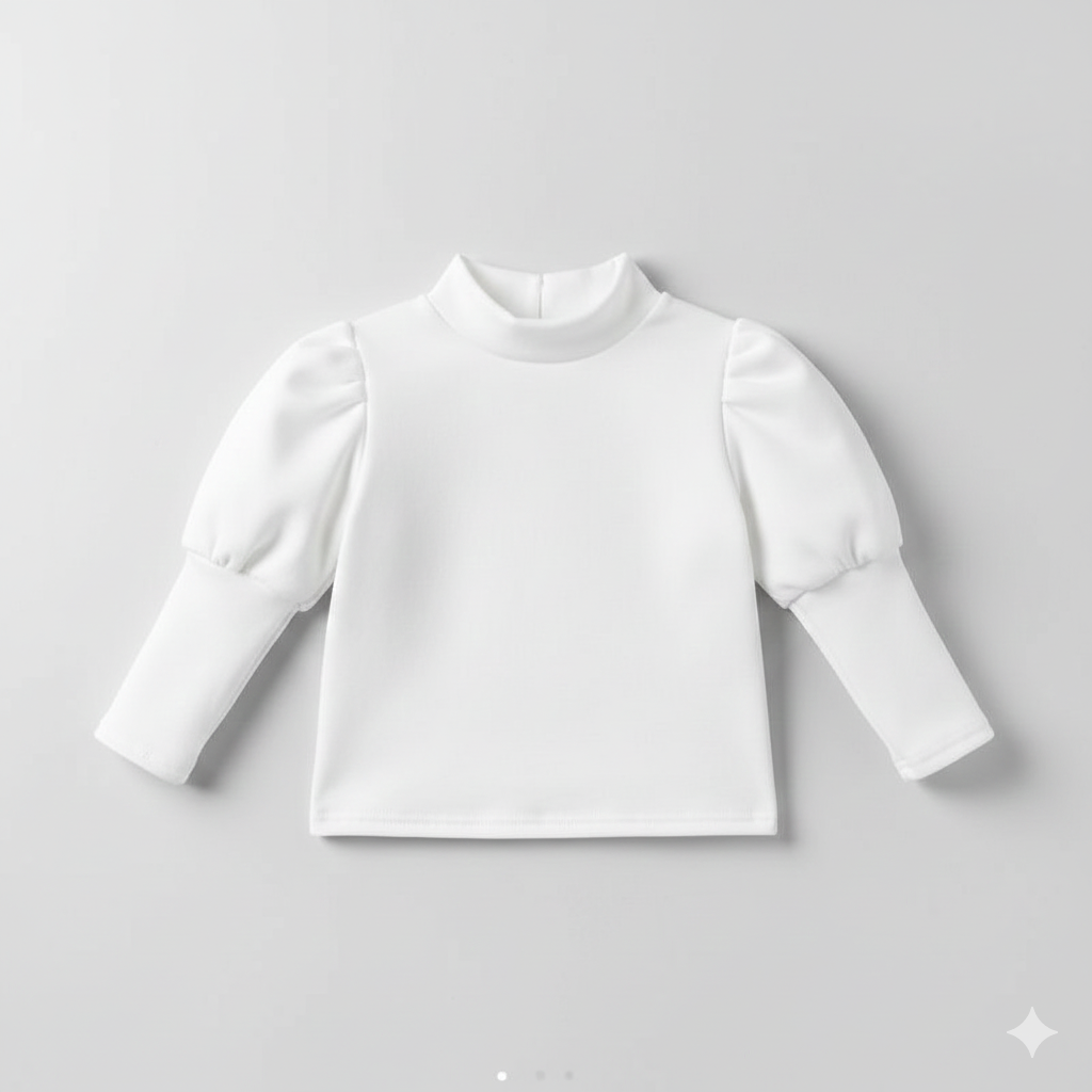 Ensemble d'hiver élégant pour fille : gilet en fausse fourrure, haut à manches bouffantes, jupe plissée et béret assorti