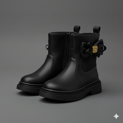 Classic Comfort Boots with Cute Bow Detail