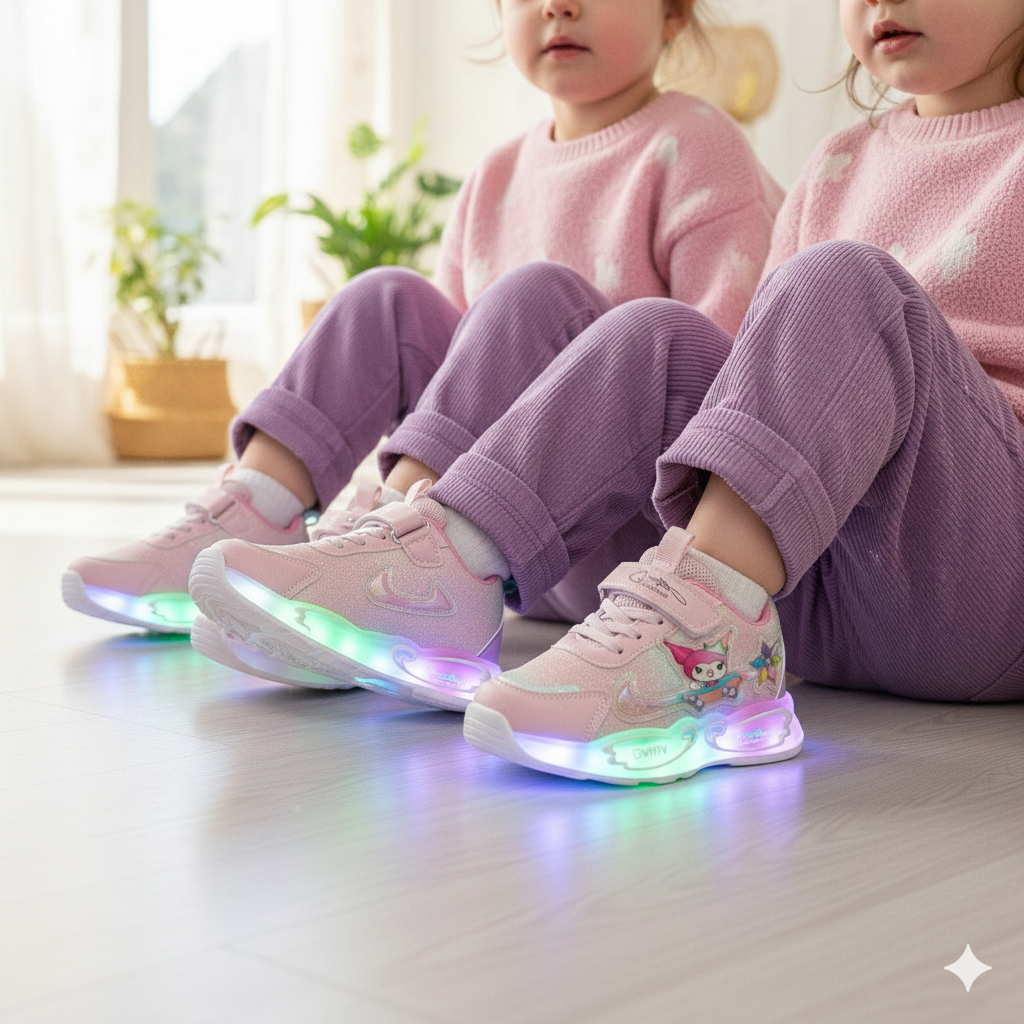 Baskets LED magiques DuffyGlow pour filles