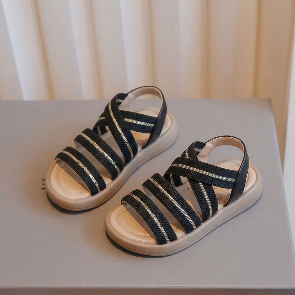Sandales Confort Multibrides Fille – Chaussures d'Été Décontractées Légères
