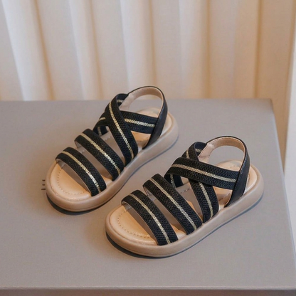 Sandales Confort Multibrides Fille – Chaussures d'Été Décontractées Légères
