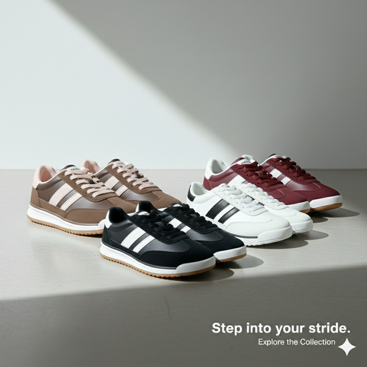 Classic Stripe Unisex Sneakers – Comfortable Everyday Casual Shoes