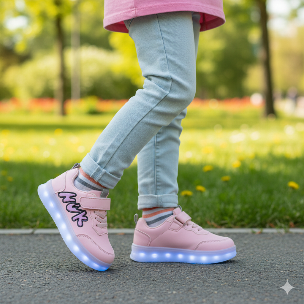 Baskets lumineuses pour enfants – Chaussures confortables à semelle LED