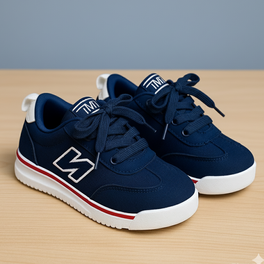 Baskets décontractées à scratch pour enfants – Chaussures légères, confortables et élégantes au quotidien (pointures 25-35)