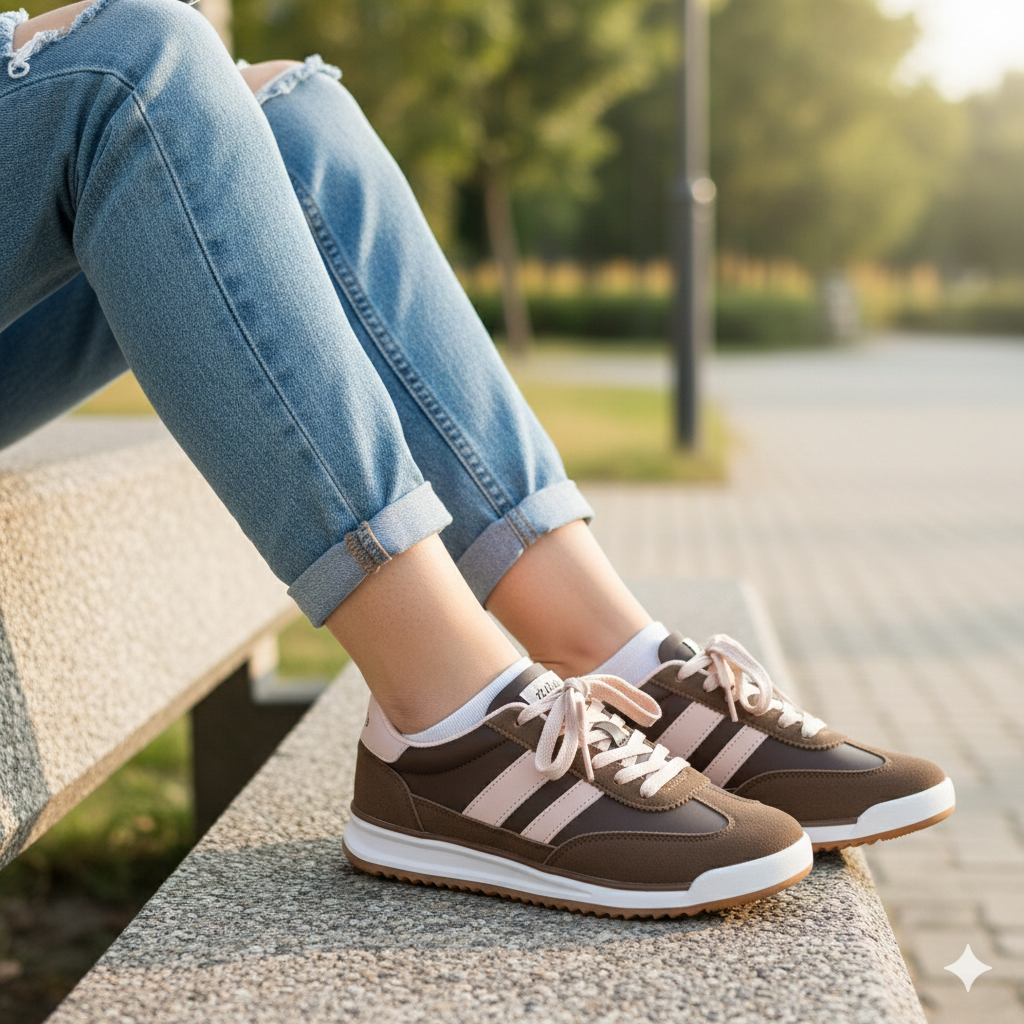 Baskets unisexes à rayures classiques – Chaussures décontractées et confortables pour tous les jours